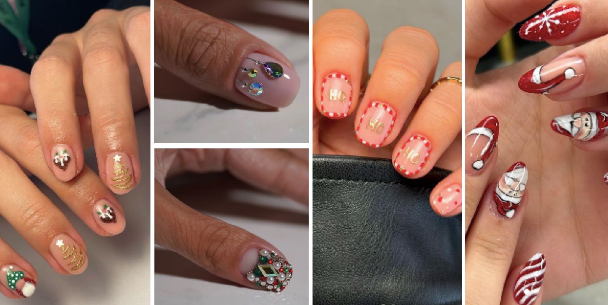 Short Christmas Nails: 45+ Fun and Festive Designs and Ideas | Xmas nails,  Chistmas nails, Christmas nails easy